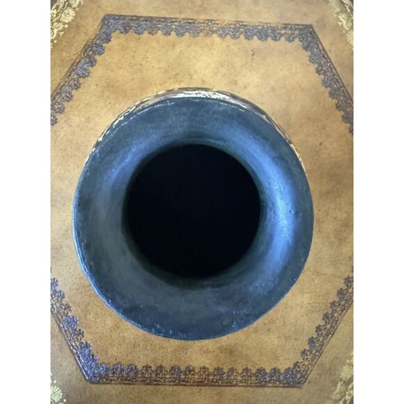 La Vie African Safari Animal Vase Patchwork 6.5” Zebra Lion Tiger - Picture 3 of 6